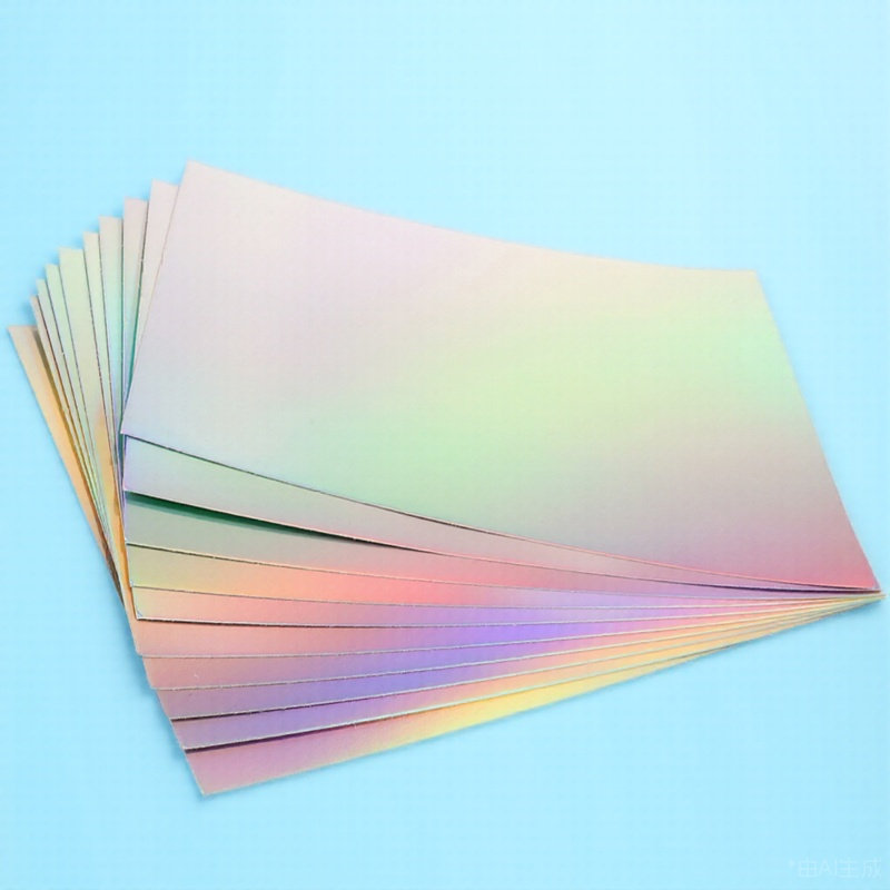 Papercraft Supply Invitation - กระดาษการ์ดเลเซอร์โฮโลแกรม 10 แผ่น หนา สำหรับงานฝีมือ DIY