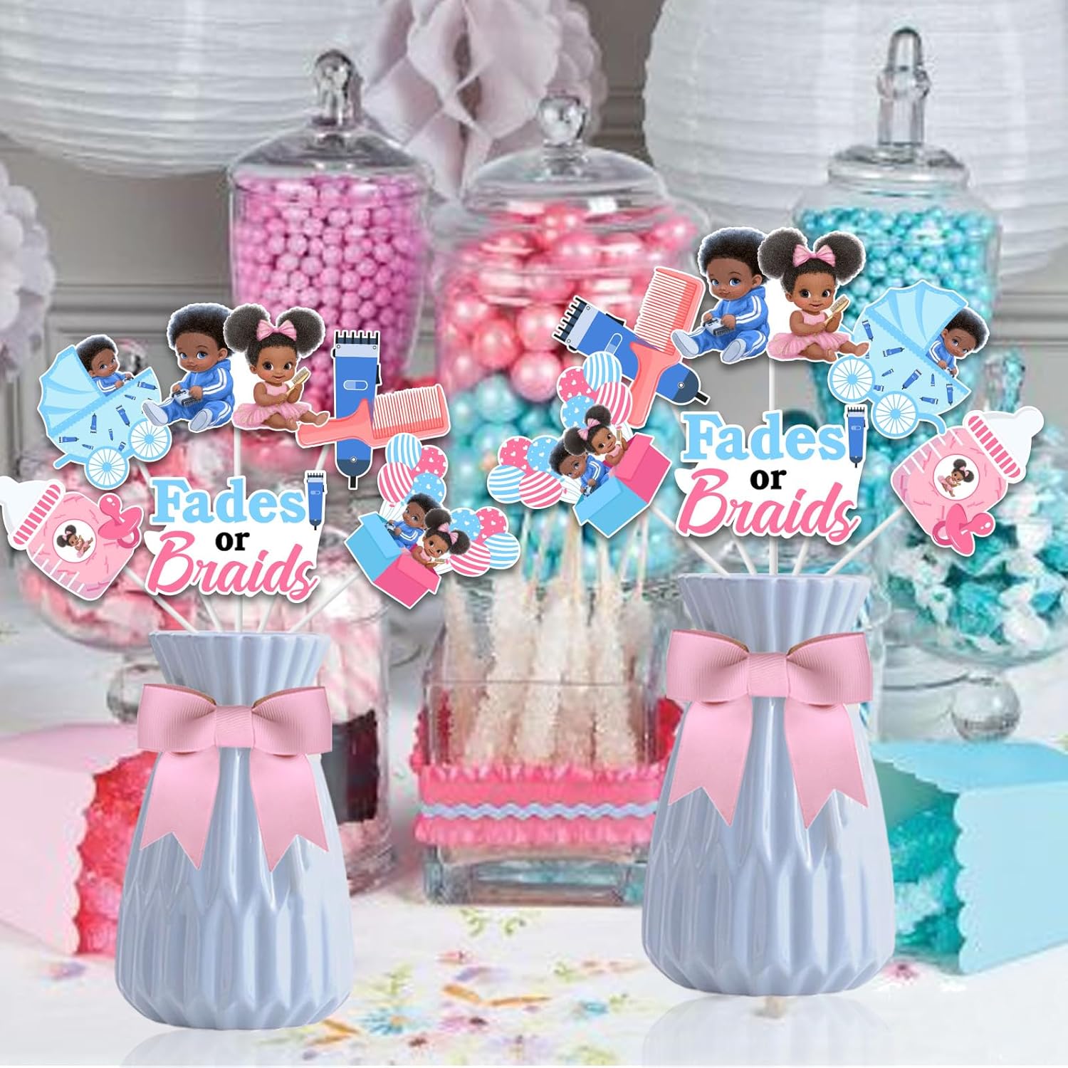 ชุดตกแต่งงานเฉลยเพศเด็ก 1 ชุด  - Centerpiece Stick บทวิจารณ์และราคา