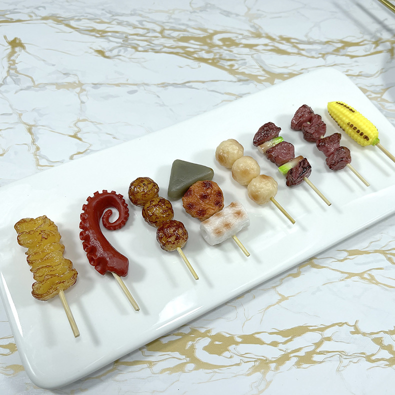 จำลองใหม่พวงกุญแจอาหาร Pvc อาห - Centerpiece Stick บทวิจารณ์และราคา