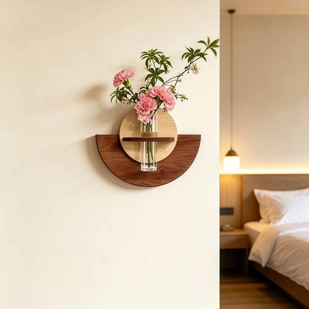 ชั้นวางดอกไม้ติดผนังไม้รูปวงรี - Flower Wall Panel บทวิจารณ์และราคา