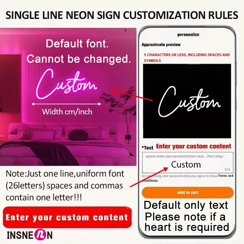 Custom ชื่อป้ายนีออน - USB หรี - Neon Sign Party บทวิจารณ์และราคา